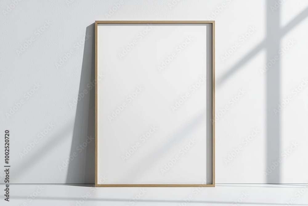 A3 Poster Mockup on White Background created with Generative AI A3 Poster Mockup on White Background created with Generative AI