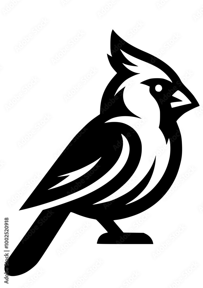Fototapeta premium Christmas Cardinal Bird SVG, Winter SVG, American Bird SVG, Red Cardinal SVG, Cardinal on branch SVG, Cardinal Bird Silhouette, Cardinal Bird Design, Cut file for Cricut SVG, JPG, PNG