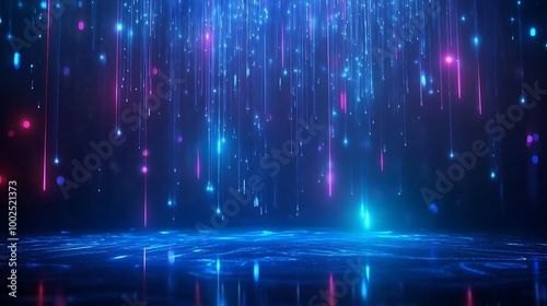 Vibrant abstract background with colorful lights creating a dreamy atmosphere, perfect for creative projects.