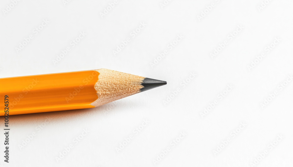 sharpened graphite pencil on white floor sharpened graphite pencil on white floor