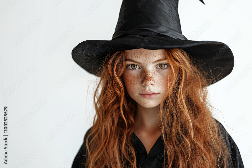 Person with Classic Witch costume for halloween parties Person with Classic Witch costume for halloween parties