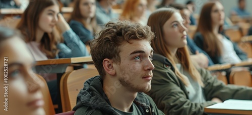 Young Man in a Lecture Hall