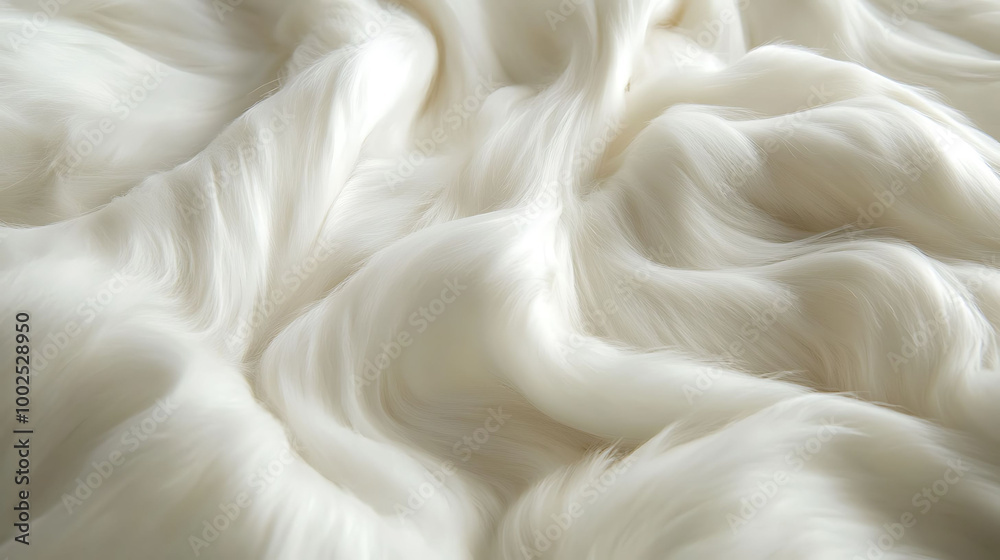 Abstract white texture of soft, fluffy, and flowing fabric with a smooth and silky surface. Abstract white texture of soft, fluffy, and flowing fabric with a smooth and silky surface.