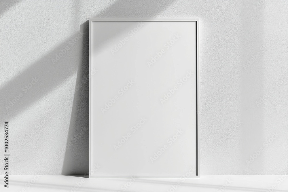 A3 Poster Mockup on White Background created with Generative AI A3 Poster Mockup on White Background created with Generative AI