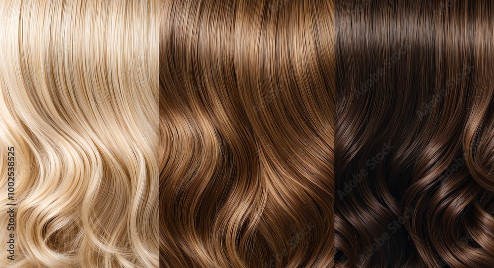 Earthy tones shifting from sandy blonde to rich dark brown in a subtle gradient