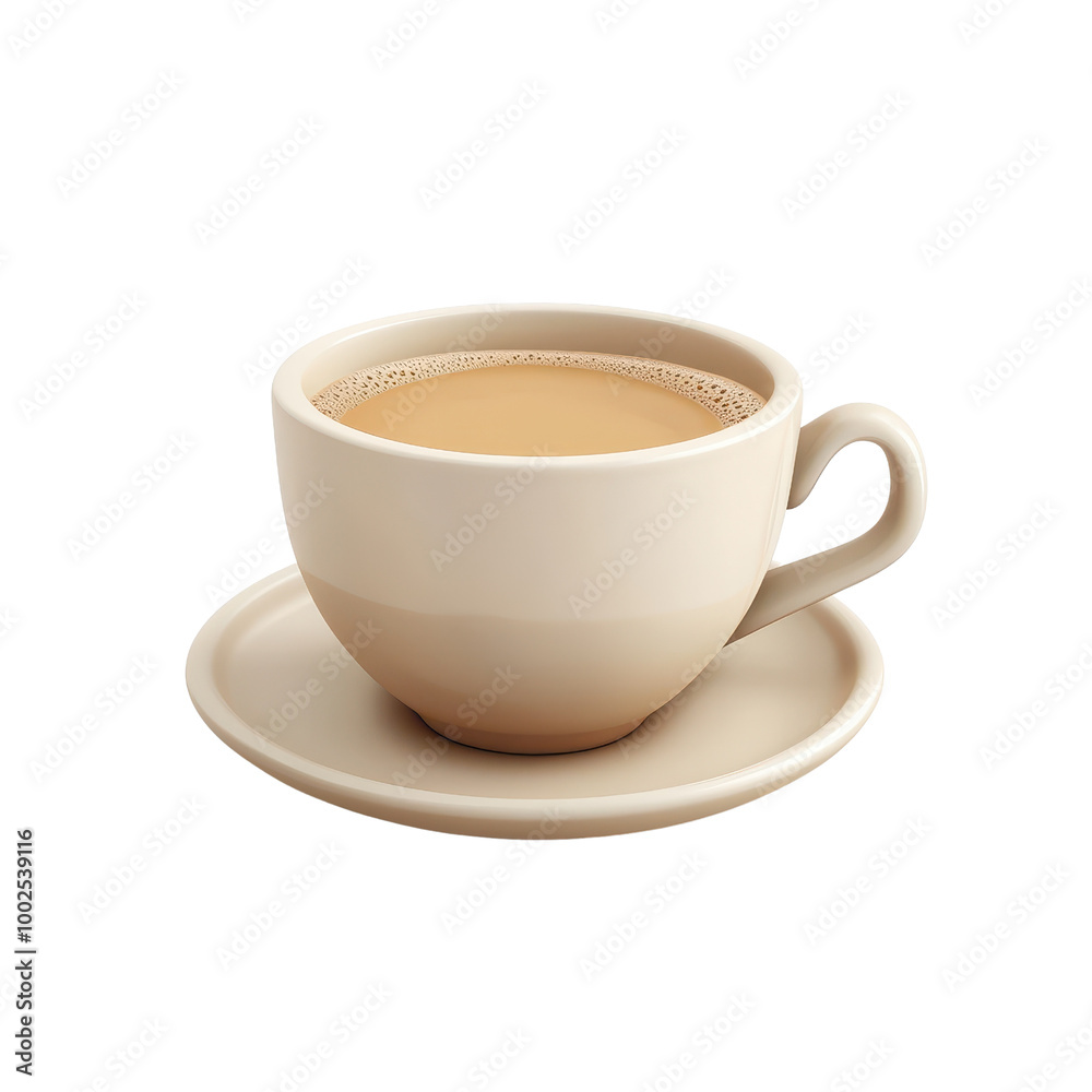A cozy coffee cup filled with warm beverage, perfect for a relaxing morning or an afternoon break., isolated on a transparent background. A cozy coffee cup filled with warm beverage, perfect for a relaxing morning or an afternoon break., isolated on a transparent background.