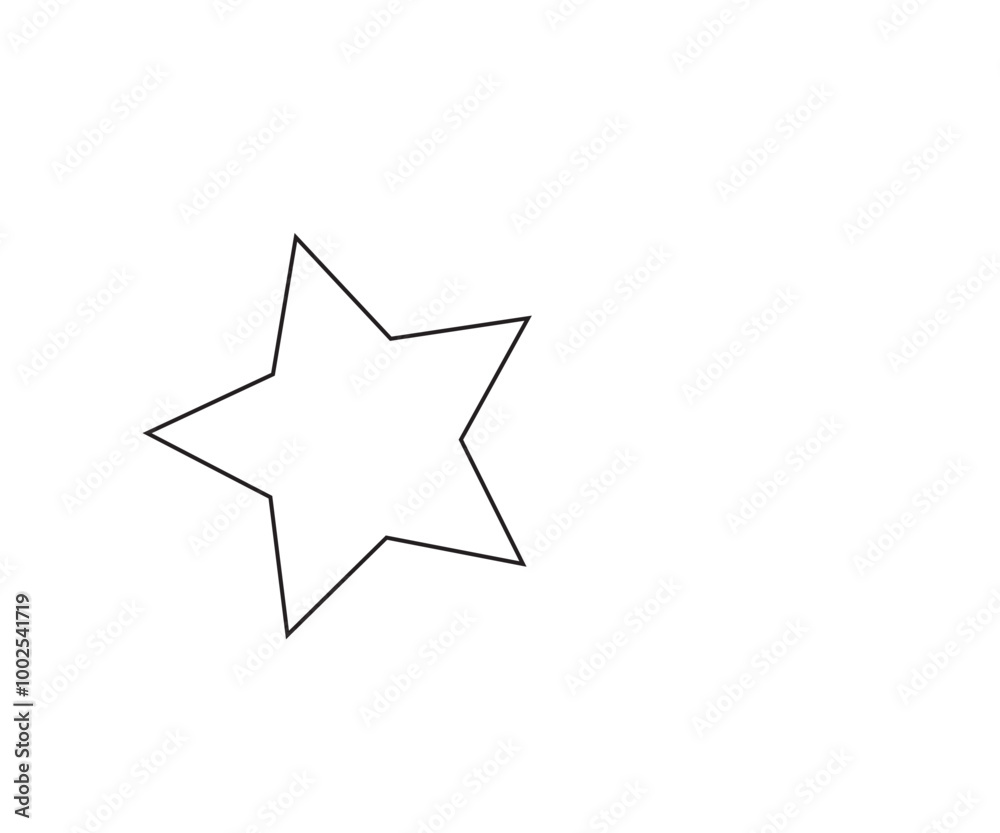 Obraz premium star on white