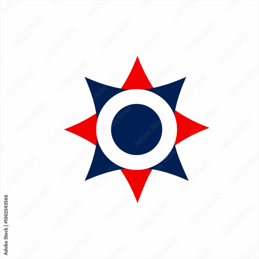 Futuristic simple star element logo design. Futuristic simple star element logo design.