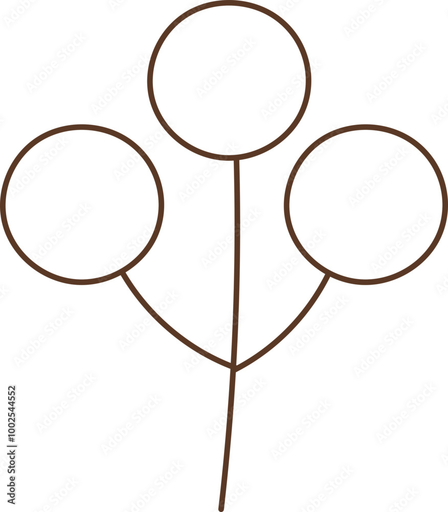 Groovy Christmas Outline Holly Cherry Groovy Christmas Outline Holly Cherry