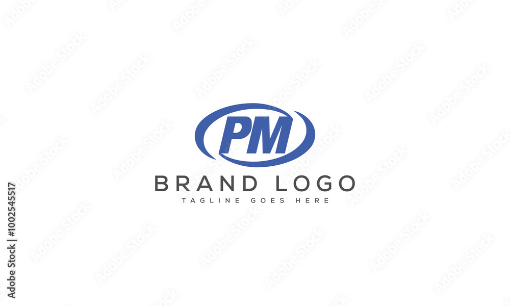 letter PM logo design vector template design for brand. letter PM logo design vector template design for brand.