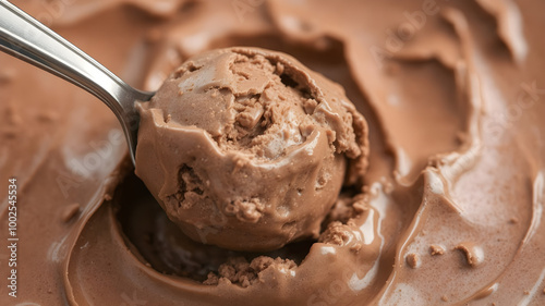 Wallpaper Mural Creamy Chocolate Ice Cream Scoop in Bowl Torontodigital.ca