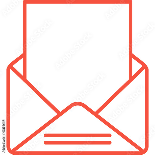 Open Email Vector Icon Design