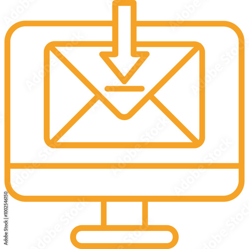 Free Download Receive Mail Vector Icon Design - GFXLoad