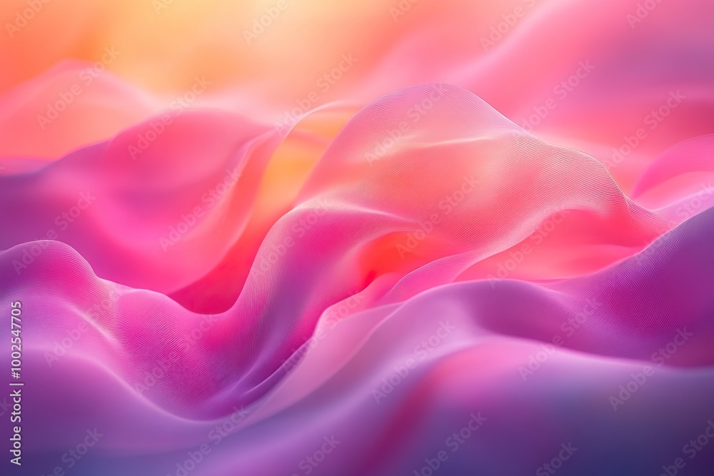 Abstract silky waves in pink and purple tones with soft gradients, creating a dreamy and elegant atmosphere. Abstract silky waves in pink and purple tones with soft gradients, creating a dreamy and elegant atmosphere.
