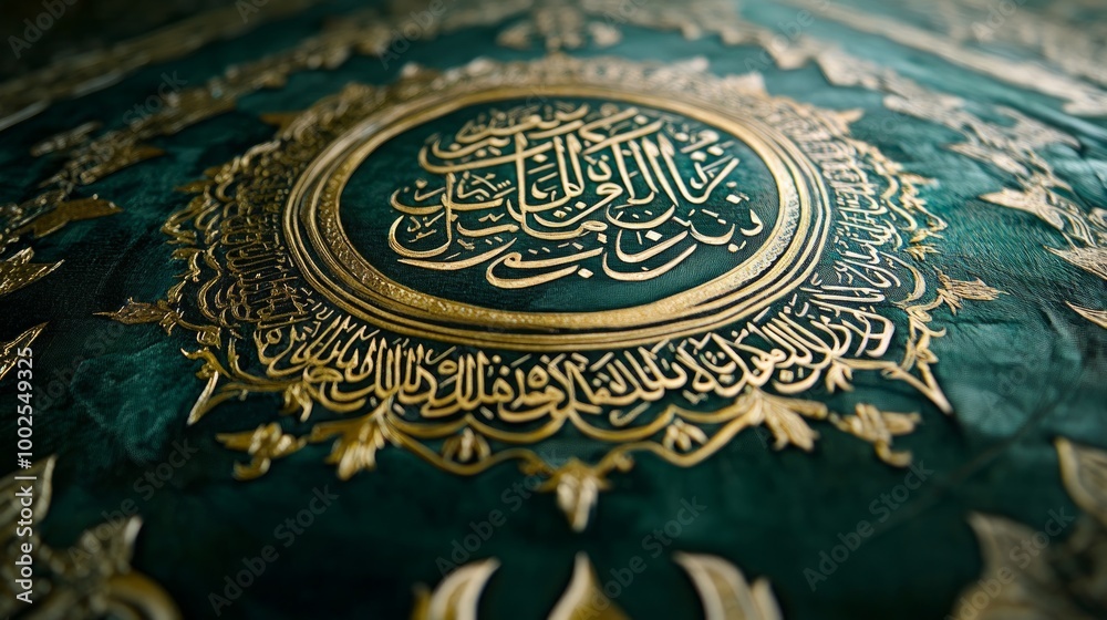 Arabic calligraphy of the Qur'an which means as a guide and guide for all of us Arabic calligraphy of the Qur'an which means as a guide and guide for all of us