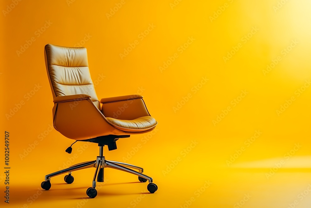 Brown leather recliner chair . Brown leather recliner chair .