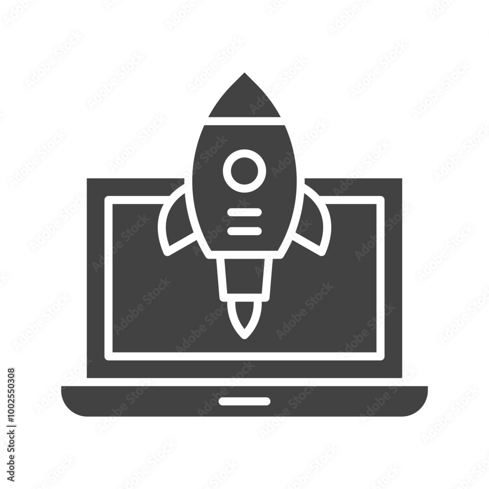 Entrepreneurship Glyph illustration