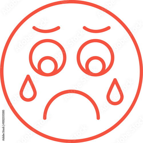 Sad Vector Icon Design