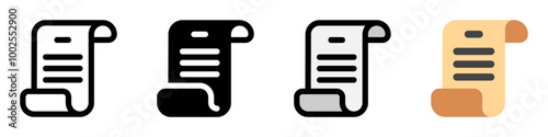 Editable scroll, script, literature vector icon. Part of a big icon set family. Perfect for web and app interfaces, presentations, infographics, etc