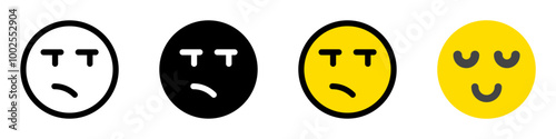 Editable upset, angry, frowned face vector icon. Part of a big icon set family. Perfect for web and app interfaces, presentations, infographics, etc
