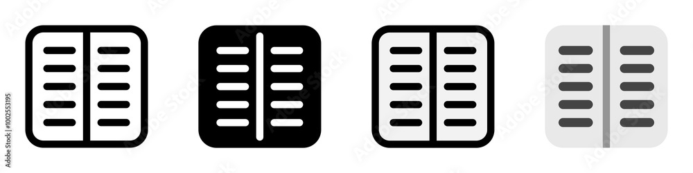 Editable file column vector icon. Part of a big icon set family. Perfect for web and app interfaces, presentations, infographics, etc Editable file column vector icon. Part of a big icon set family. Perfect for web and app interfaces, presentations, infographics, etc