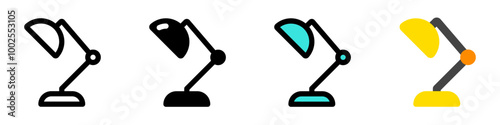 Editable table lamp vector icon. Part of a big icon set family. Perfect for web and app interfaces, presentations, infographics, etc