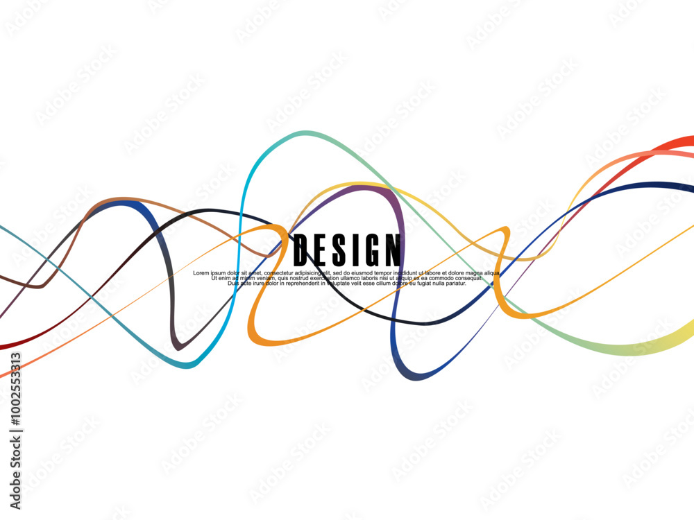 White background with gradient colorful ribbon pattern. White background with modern graffiti pattern. White background with gradient colorful ribbon pattern. White background with modern graffiti pattern.
