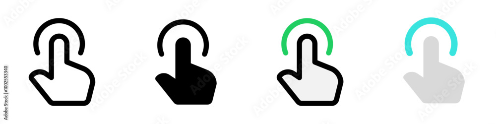 Editable one finger hold vector icon. Part of a big icon set family. Perfect for web and app interfaces, presentations, infographics, etc Editable one finger hold vector icon. Part of a big icon set family. Perfect for web and app interfaces, presentations, infographics, etc