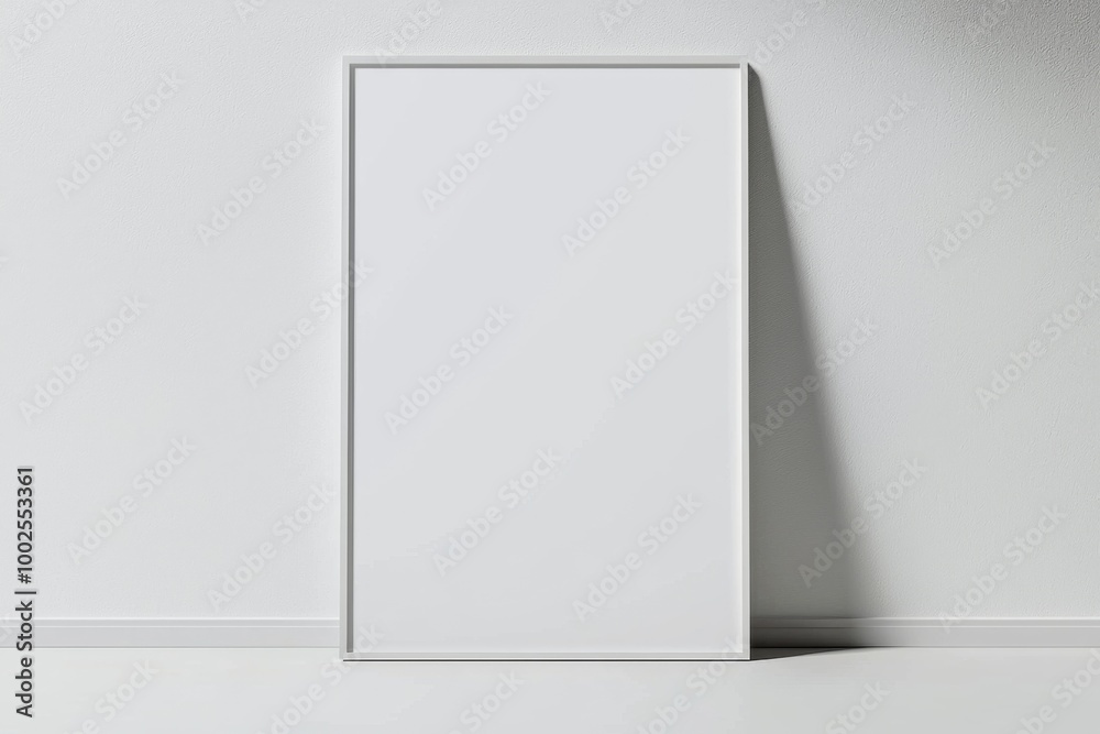 A3 Poster Mockup on White Background created with Generative AI A3 Poster Mockup on White Background created with Generative AI