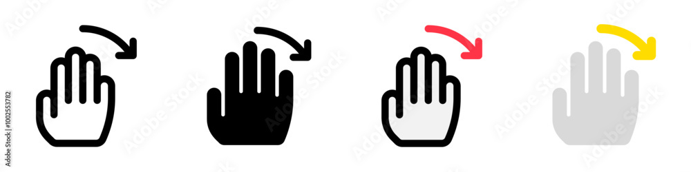 Editable hand swipe left vector icon. Part of a big icon set family. Perfect for web and app interfaces, presentations, infographics, etc Editable hand swipe left vector icon. Part of a big icon set family. Perfect for web and app interfaces, presentations, infographics, etc