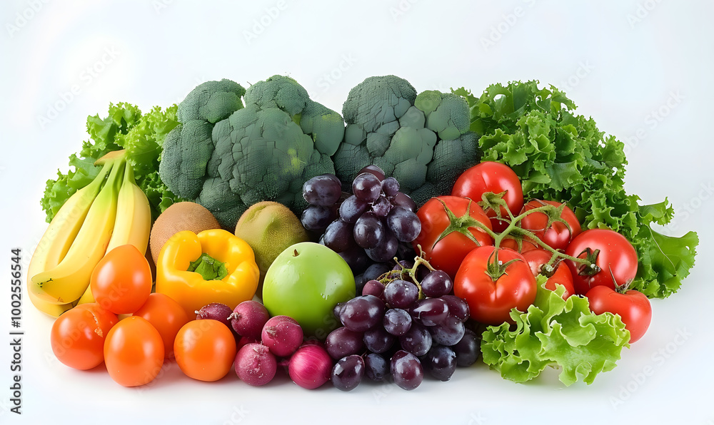 vegetable and fruits photo or illustrator on white background vegetable and fruits photo or illustrator on white background