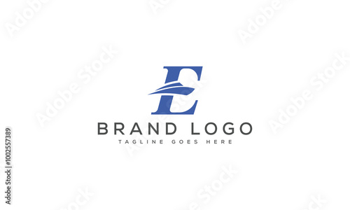 Free Download letter E logo design vector template design for brand. - GFXLoad