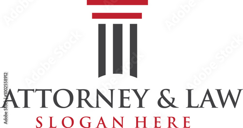 Attorney and law logo design editable vector file