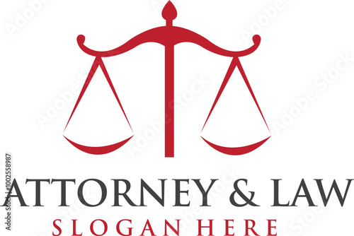 Attorney and law logo design editable vector file