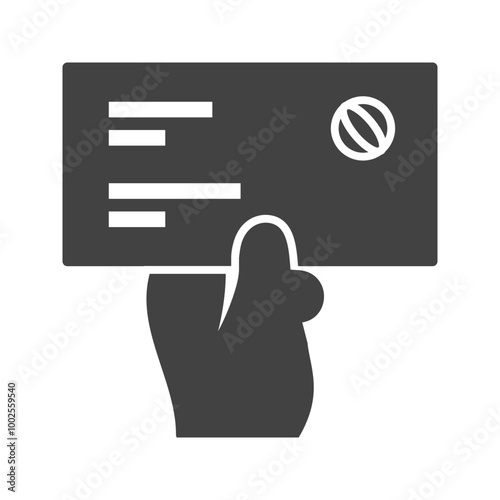 Hand Actions Glyph illustration