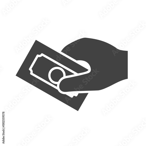 Hand Actions Glyph illustration