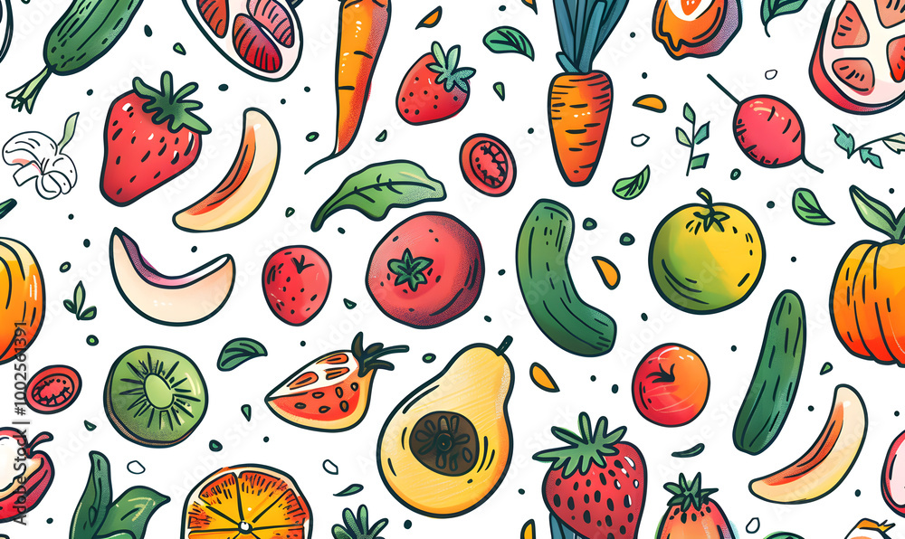 vegetable and fruits photo or illustrator on white background vegetable and fruits photo or illustrator on white background