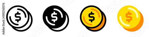 Editable coin change vector icon. Part of a big icon set family. Finance, business, investment, accounting. Perfect for web and app interfaces, presentations, infographics, etc