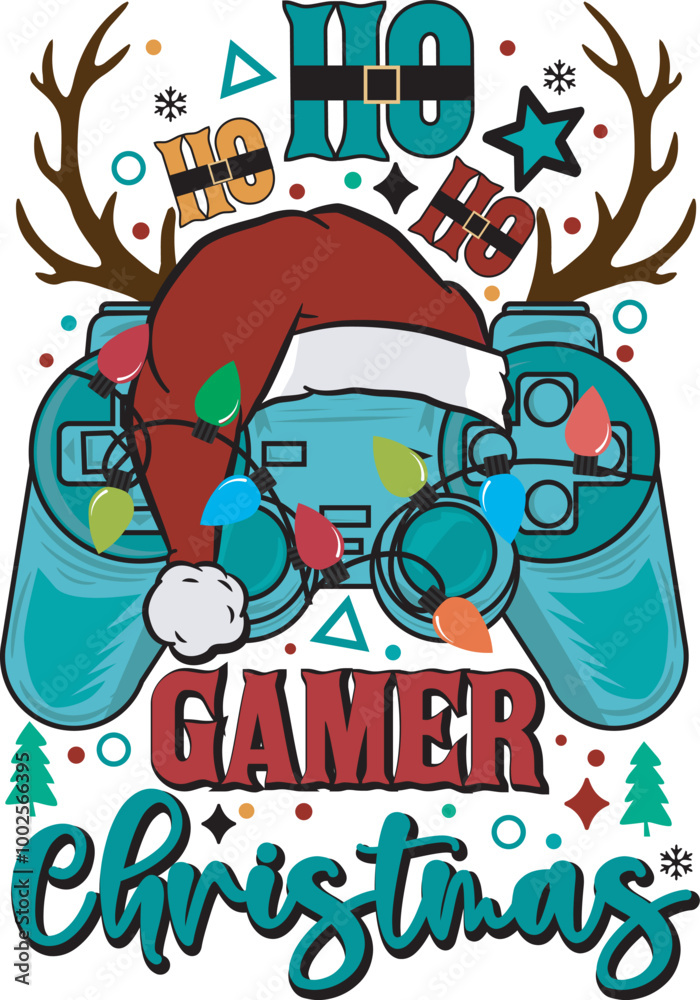 Ho Ho Ho Gamer Funny Christmas Kids Gamer T shirt Design Ho Ho Ho Gamer Funny Christmas Kids Gamer T shirt Design