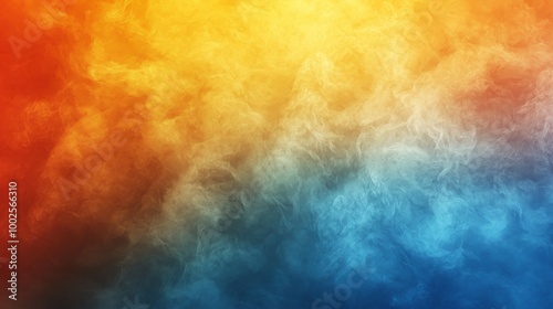 Abstract color gradient background grainy orange blue yellow white noise texture backdrop 