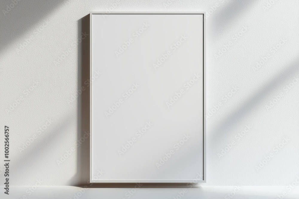 A3 Poster Mockup on White Background created with Generative AI A3 Poster Mockup on White Background created with Generative AI