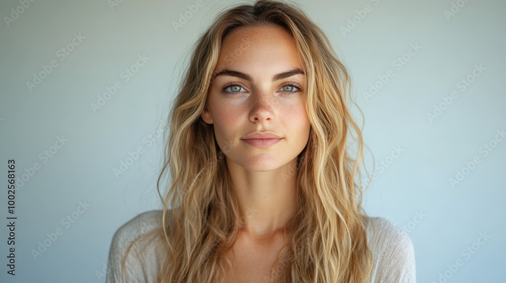 Natural Beauty of a Blonde Woman in Focus Natural Beauty of a Blonde Woman in Focus