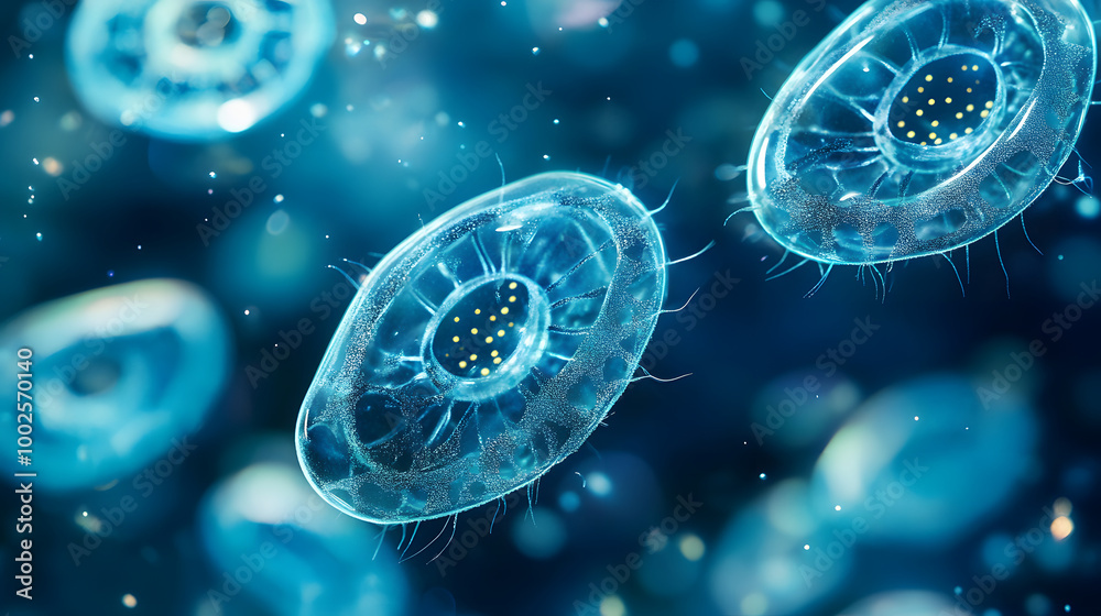 Plankton Microscopic View Plankton Microscopic View
