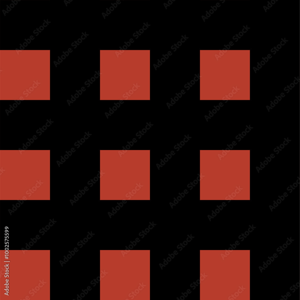 A minimalist graphic design featuring a grid of red squares on a dark background. A minimalist graphic design featuring a grid of red squares on a dark background.