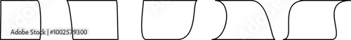 Different combinations of the geometric shape rectangle are in sets