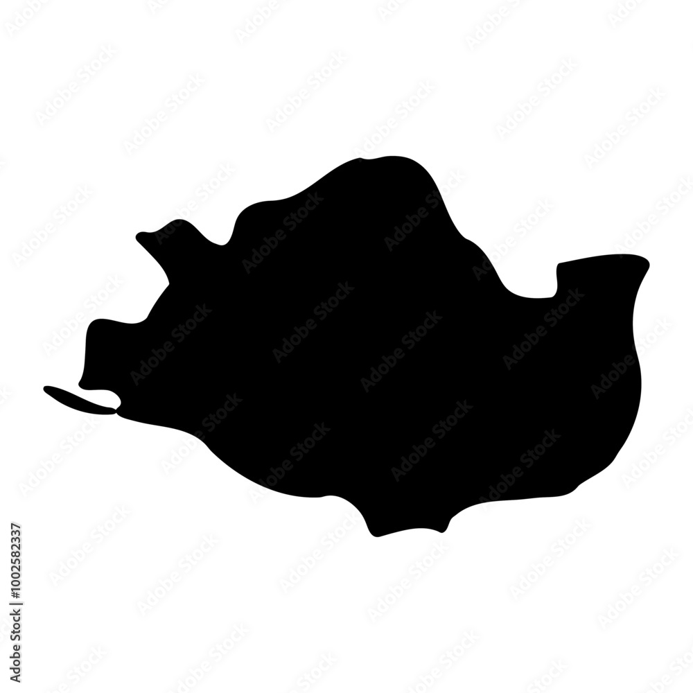 Buhweju District map, administrative division of Uganda. Vector illustration. Buhweju District map, administrative division of Uganda. Vector illustration.