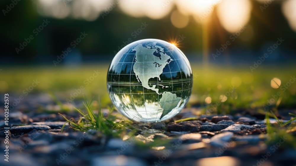 earth globe grass on the road HD 8K wallpaper Stock Photographic Image earth globe grass on the road HD 8K wallpaper Stock Photographic Image