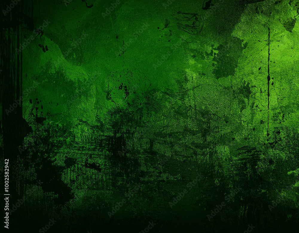 Fototapeta premium Abstrat Green Background With Industrial Vibe and Copy Space