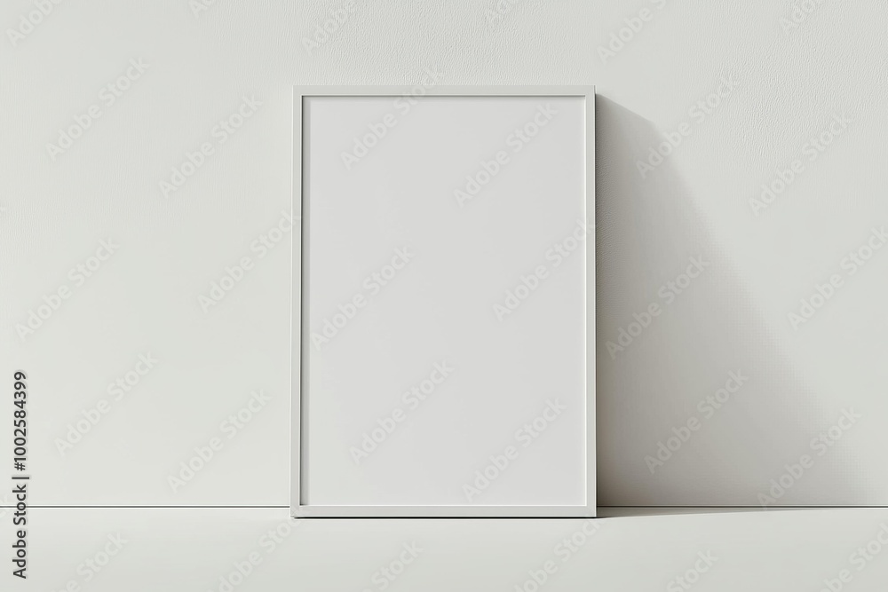 A3 Poster Mockup on White Background created with Generative AI