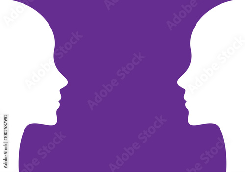 Mujer frente a mujer. Cara a cara en femenino